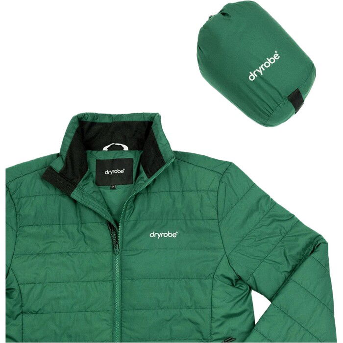 2024 Dryrobe Mnner Mid Layer Jacket M100-JCKT-HG - Hunter Green